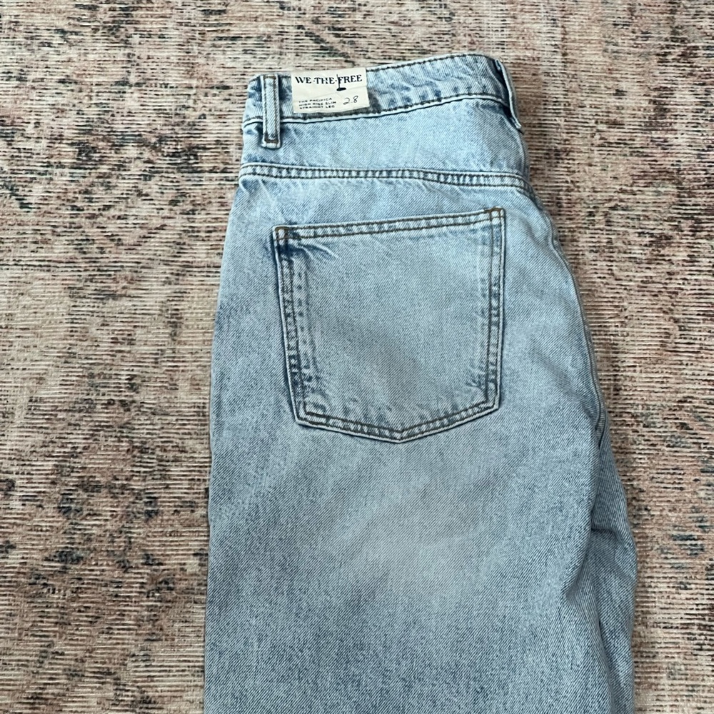 💫 We The Free jeans hi rise slim fit straight leg - Picture 8 of 9
